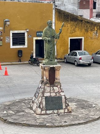 Fray Diego de Lando, oversaw the building of the church, oh and destroyed tons of Mayan codexes so we couldn't find out anything about them.  What are the going to do next, put ratings on movies?