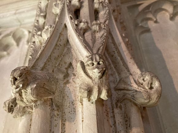 Carvings in Worcester Cathedral