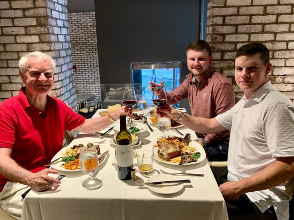 I can’t remember the last time I went to a fancy restaurant and through complete caution to the wind when I came to ordering. I love spoiling those boys!
