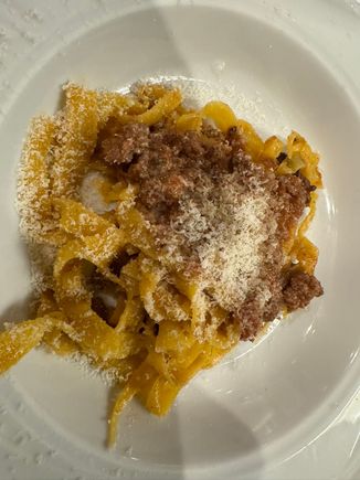 Ristorante Cesari - our tagliatelle Bolognese ragu that we shared - delicious!