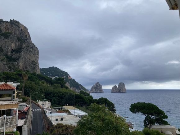 View from our room on Capri.