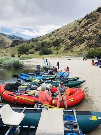 The rafts and Kate and my aunt Donna. 