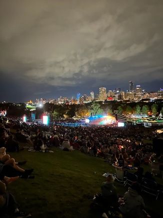 Venue overlooks downtown Edmonton. 