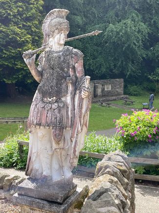 Statue at entrance to the museum