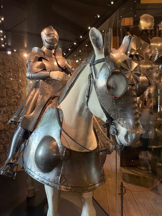 This is King Henry the 8th on a horse with armor.