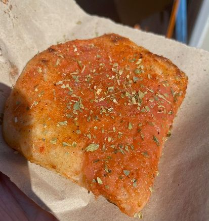 Focaccia with tomatoes