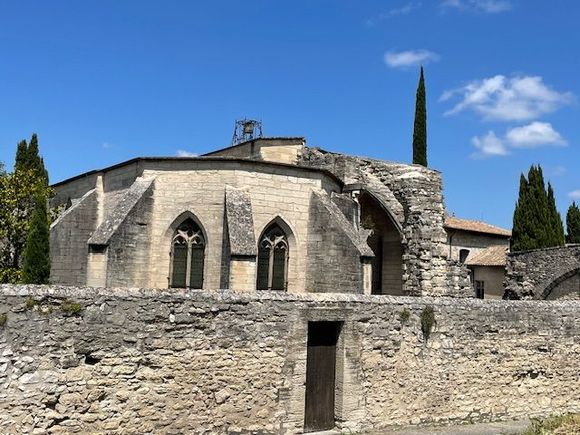 Trying to find the entry to a walled monastery and village complex …
