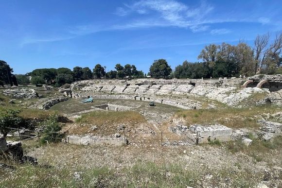 The Roman amphitheater is one of the largest - was used for gladiator fights