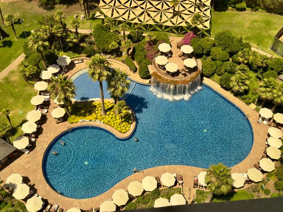 Hotel pool from our room 