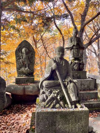At the top of the pass: Ontakejinja Shrine
