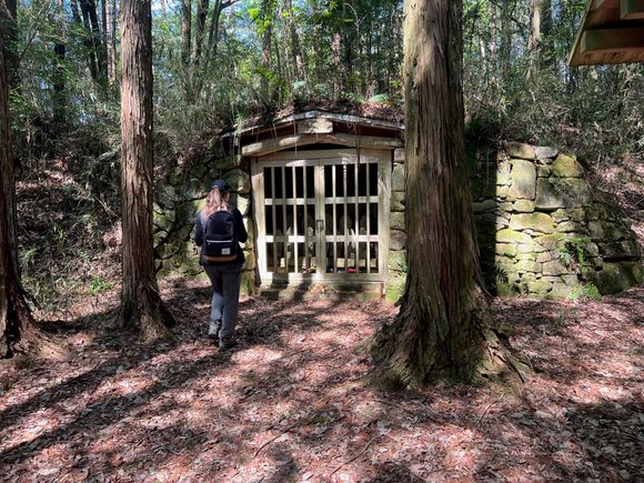 Even though this looks like a prison it is a small temple.