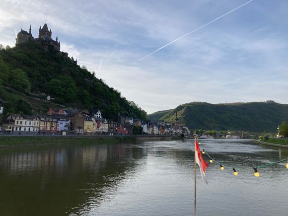 Beautiful evening on the Mosel river 
