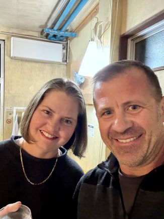 We tried six different sakes. 