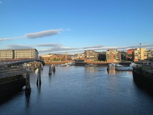 Solsiden, known as Nedre Elvehavn, which translates to as “the sunny side” 