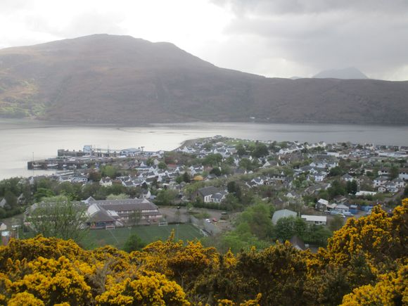 Aerial view of Ullapool