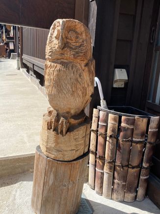 Wooden carvings are typical in this region 