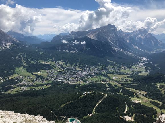 Cortina d’Ampezzo valley from Tofana de Mezzo