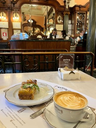 Inside Majestic cafe 