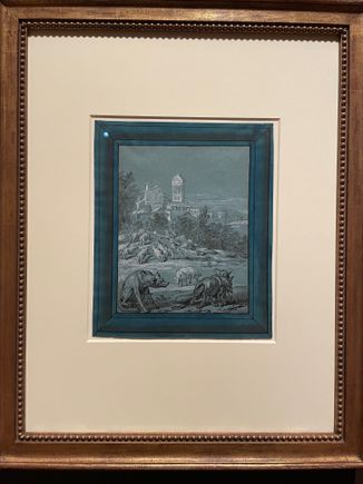 Drawing on Blue exhibit - Getty Museum