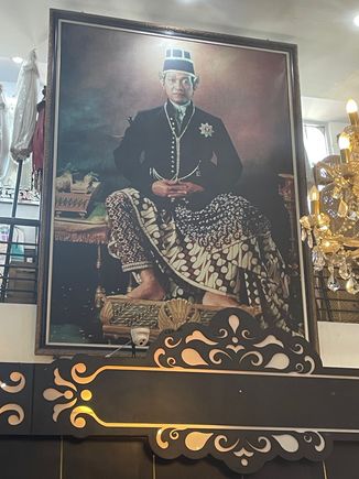 This is a picture of the current Sultan.  Yogyakarta is it's own kingdom, the only one in Java.  He seems to be well liked and he only had one wife.  His last predecessor had five and before that it was in the teens.