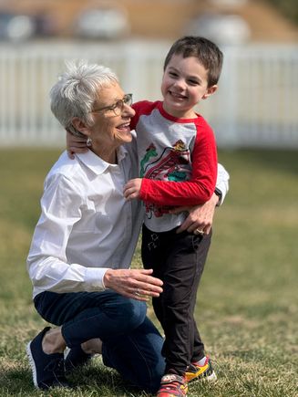 We had temperatures in the low 60s so we were able to get outside and let him expand some of that energy.