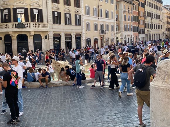 In front of Spanish Steps