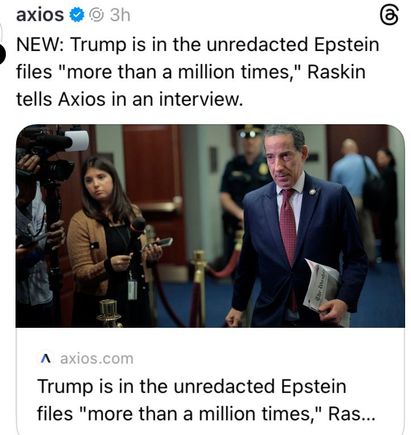 But his press secretary today said we needed to move on from the Epstein files…