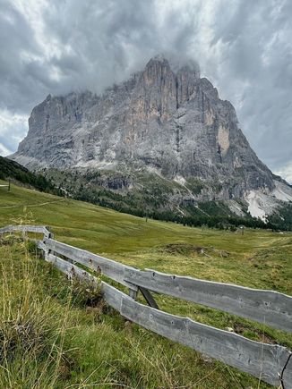 Sassolungo, on the walk back to the lift station