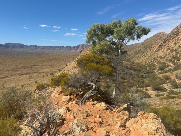 Looking back down the ridge into the Pound