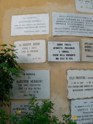Plaques in Portofino