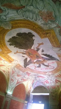 fresco on the ceiling