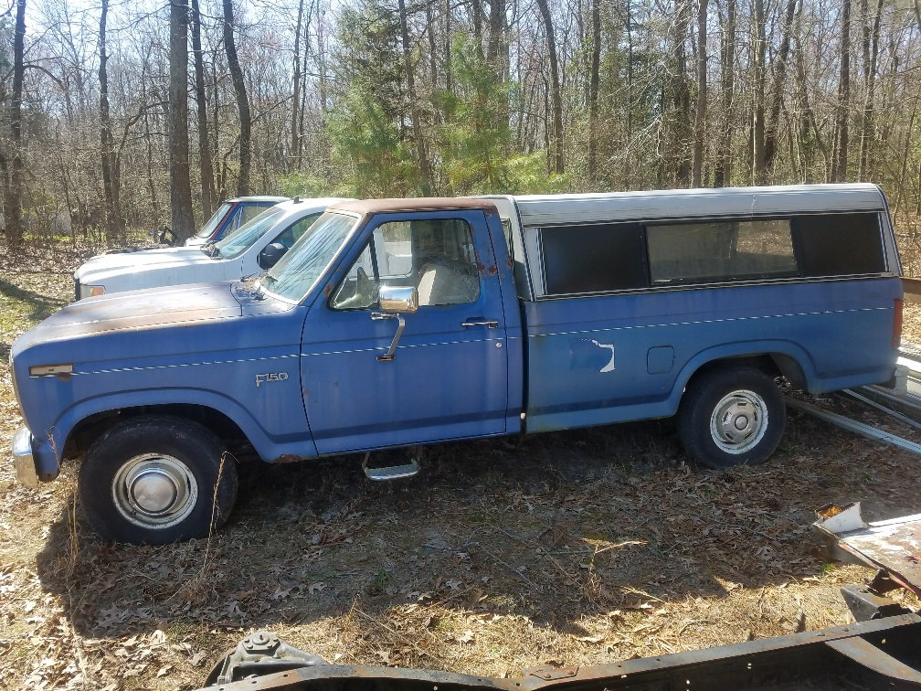 1985 Ford F-150 - 1985 F150 4x2 for sale - Used - VIN 2FTDF15Y9FCA45699 - 119,722 Miles - 6 cyl - 2WD - Automatic - Truck - Blue - Salisbury, MD 21801, United States
