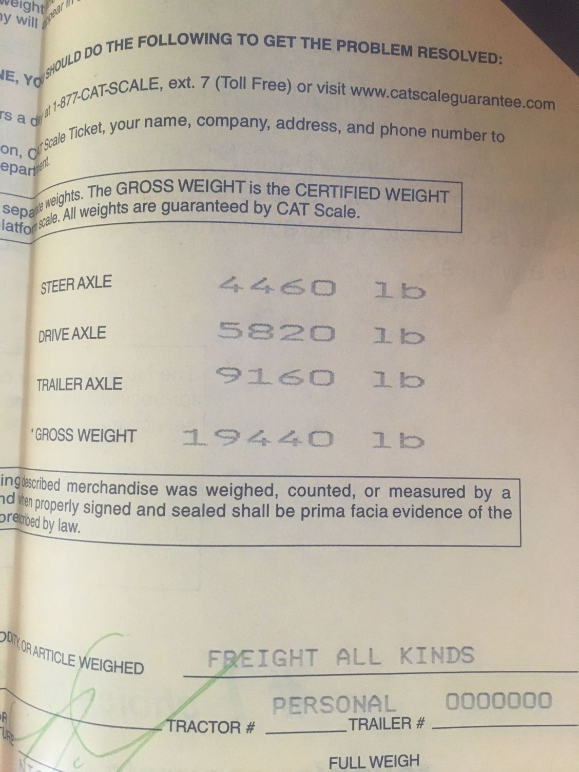 Weighing truck and TC on CAT scale - Ford Truck Enthusiasts Forums