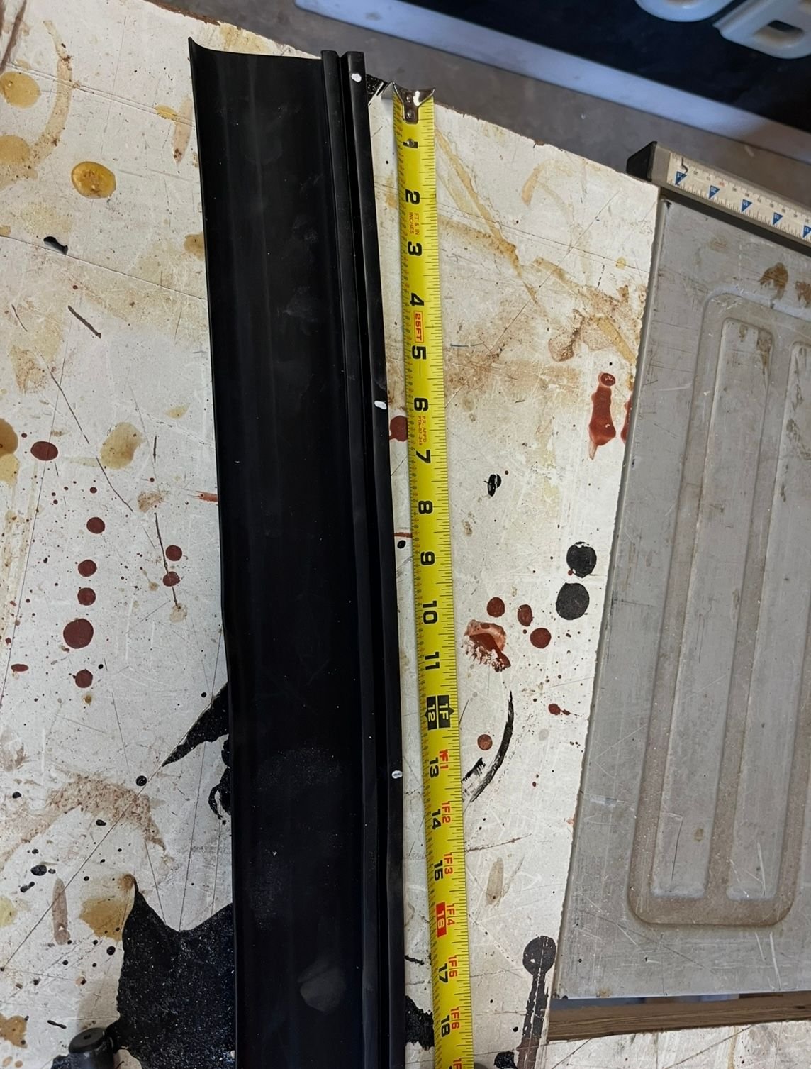 Marked the hokes about every 6 inches or so 