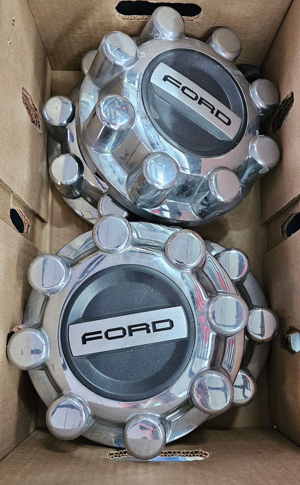 Wheels and Tires/Axles - FORD F250/F350 SRW Take-Offs 18in Aluminum Rims w/very low mile Cooper tires - Used - 2017 to 2019 Ford F-250 Super Duty - Saint Louis, MO 63103, United States