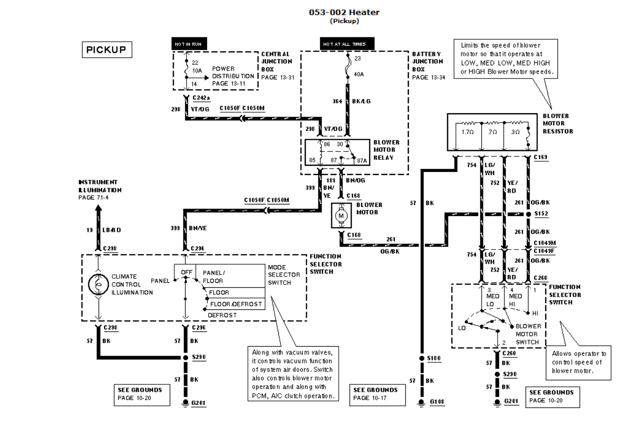 1999 F350 AC wiring diagram - Ford Truck Enthusiasts Forums  Ford Truck Enthusiasts