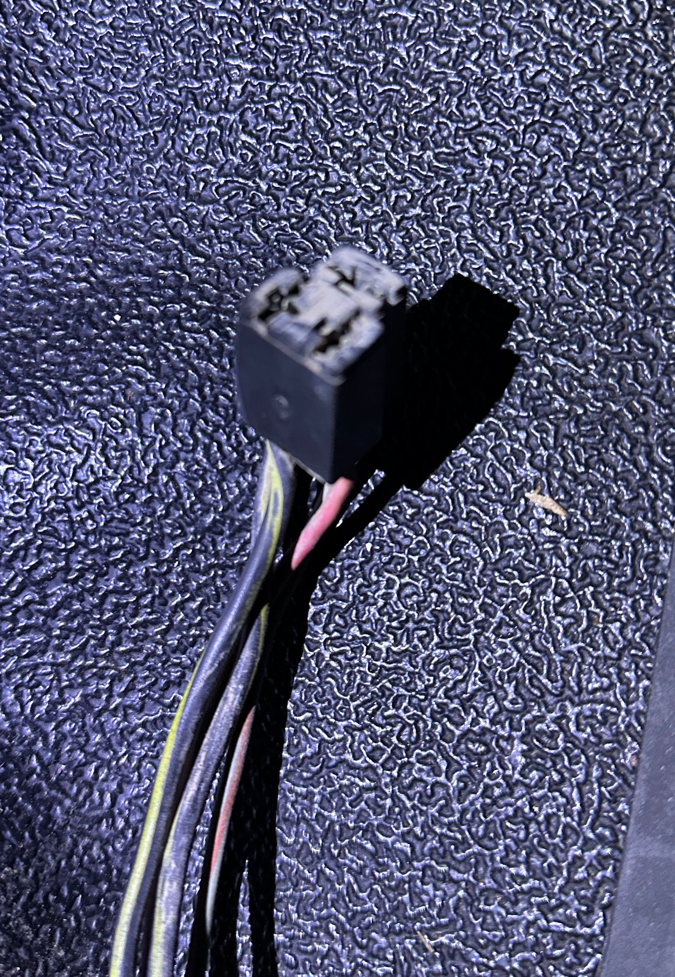 Pig tail on resistor that was cut. 