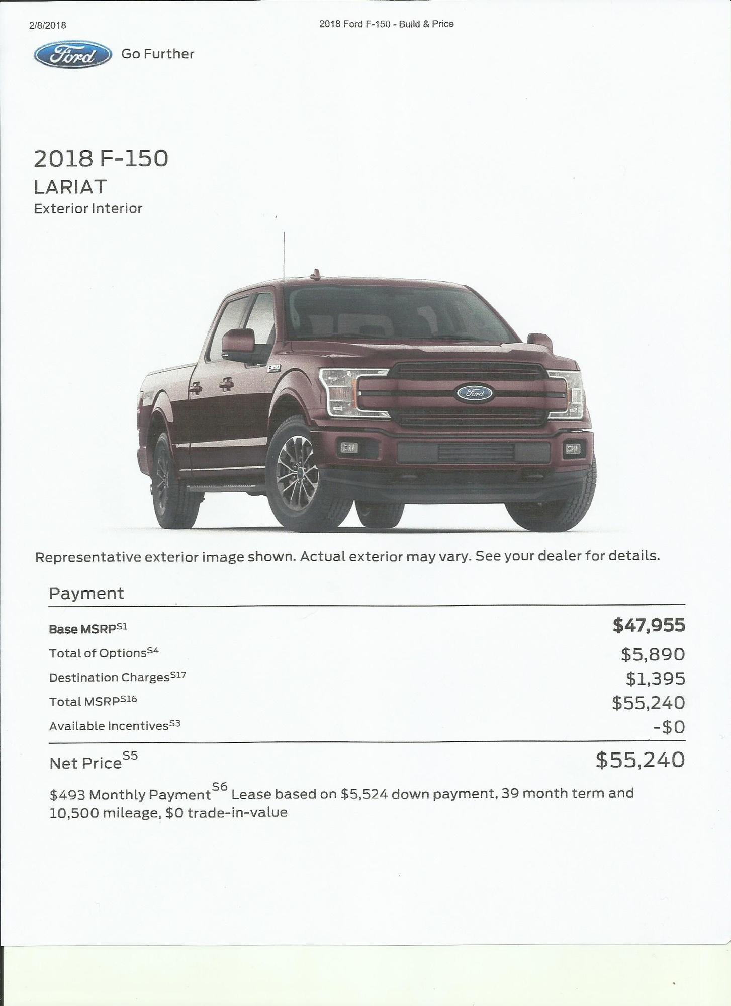 length of f150 crew cab 5 5 bed on 2018 F150 839 Bedliner