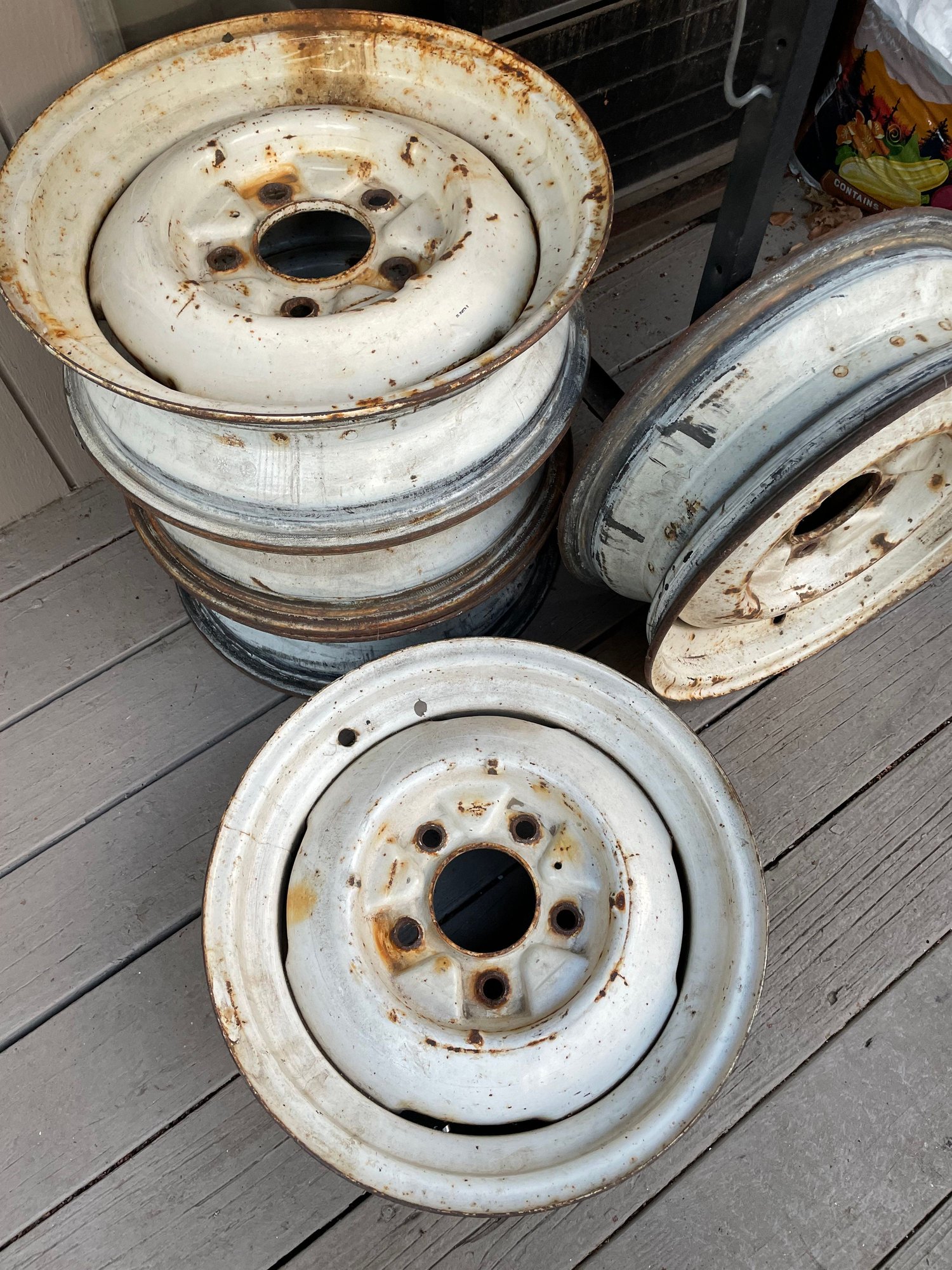 Wheels and Tires/Axles - 16" Innie wheels and caps from a '63 f-100 - Used - All Years Ford F-100 - Portland, OR 97219, United States