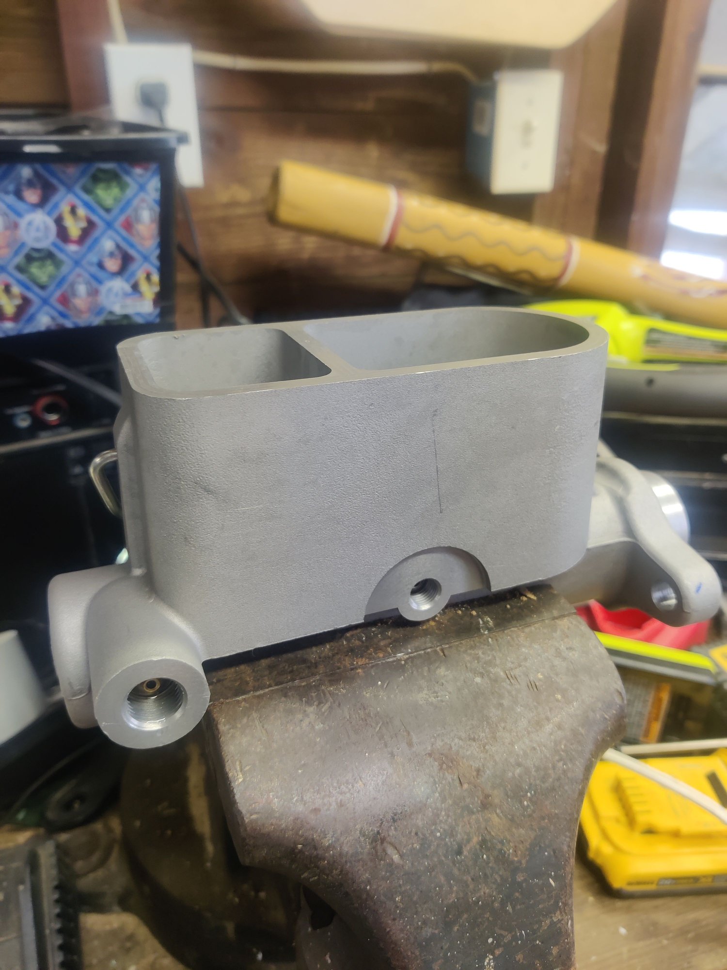 New MC on the vice to very officially bench bleed.