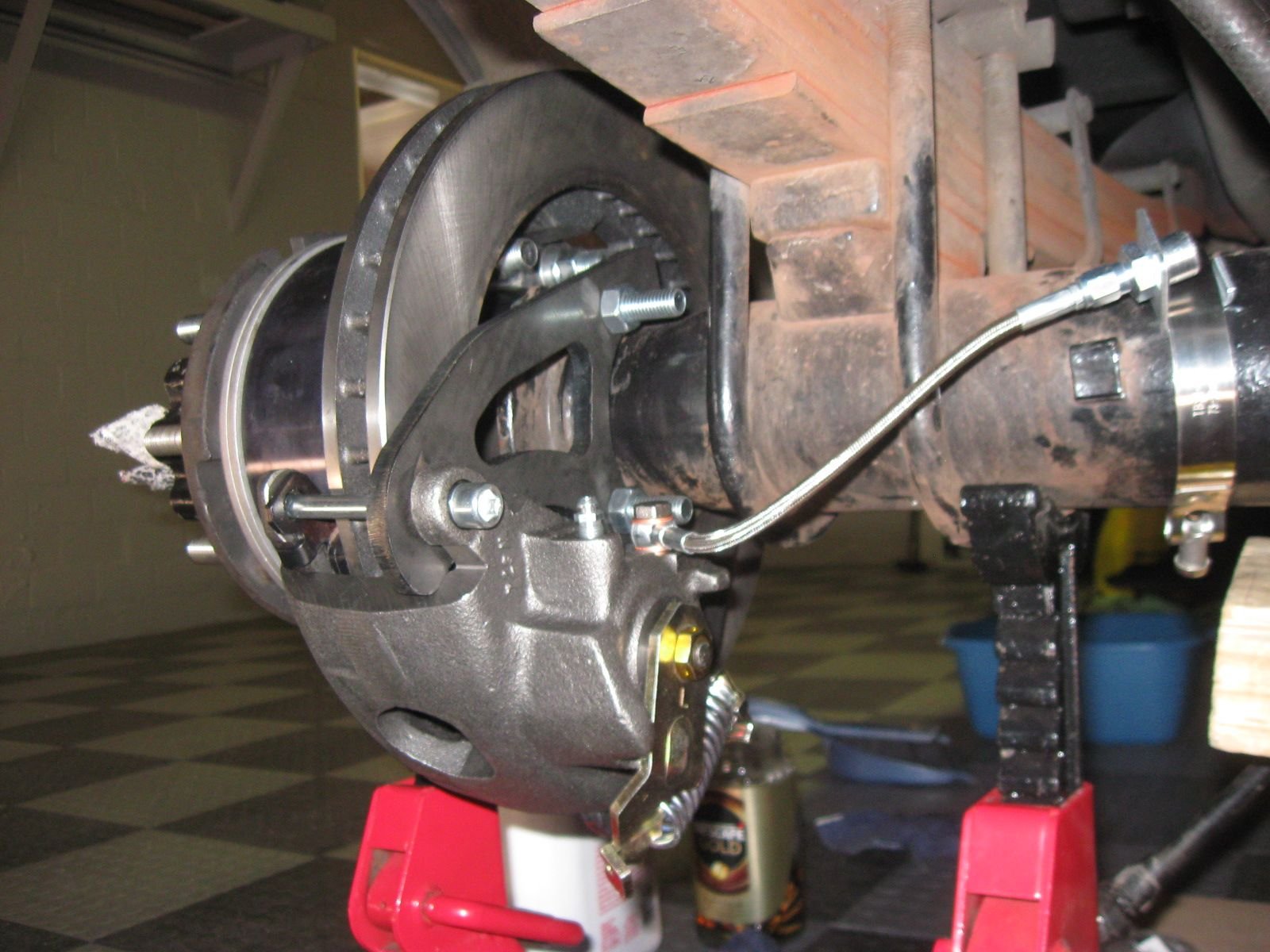 Dana 70 disc brake conversion DUALLY with 16'' steelies, a.k.a. coin