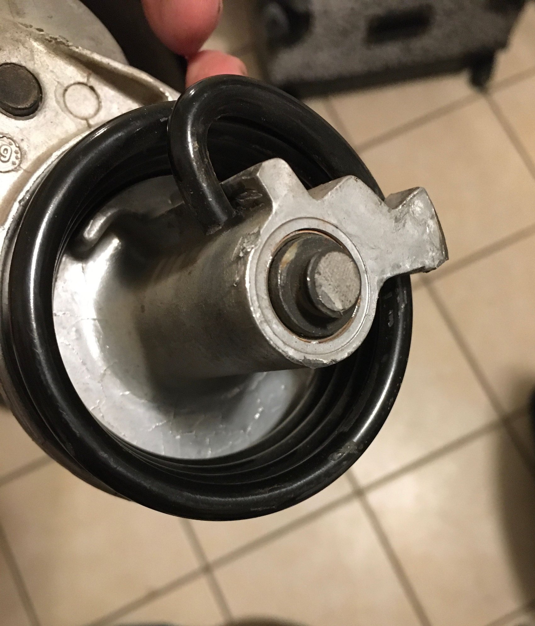 Tensioner pulley bolt broke in bracket Ford Truck Enthusiasts Forums