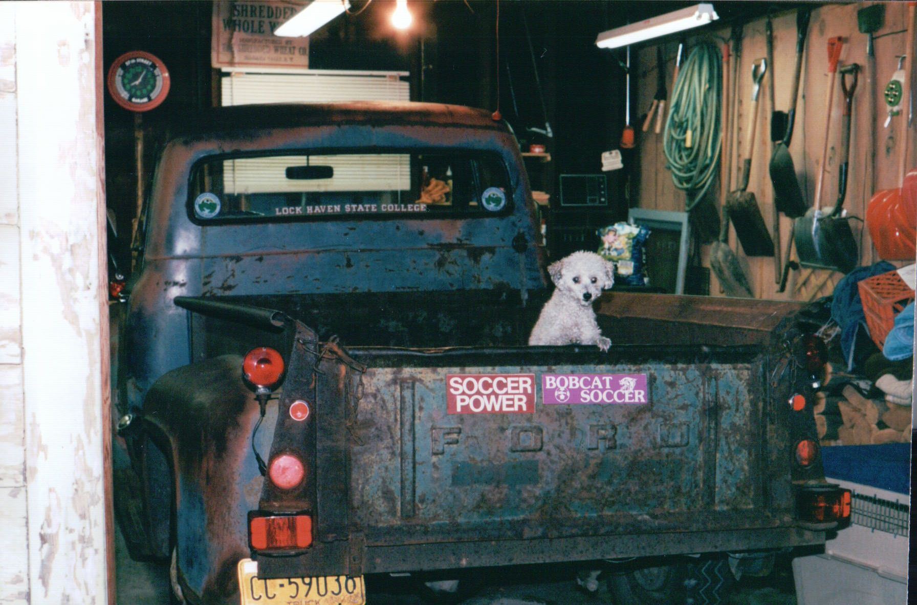 when the round ones rusted away these rectangular tail lights were put on. Turn Signals were attached higher.  Even with this method the top of the license plate was obstructed. 