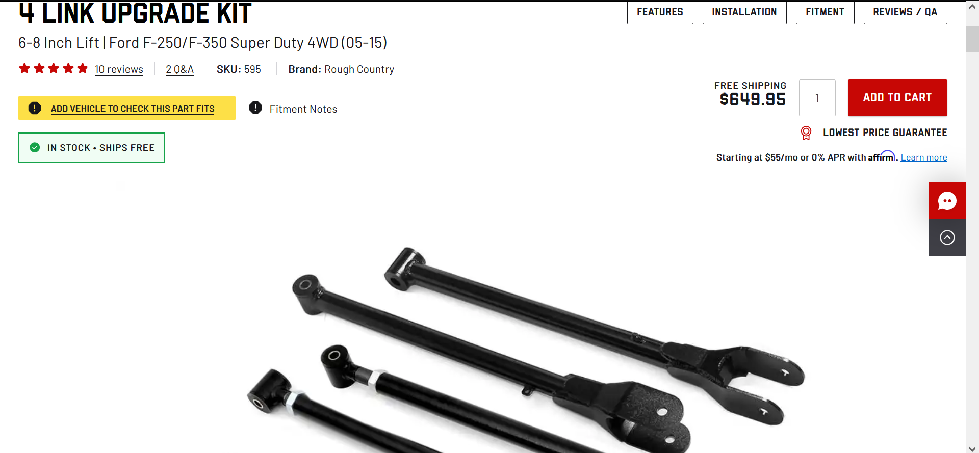 Steering/Suspension - Superduty suspension parts for sale(NEW) - New - 2005 to 2022 Ford 3/4 Ton Pickup - Winnipeg, MB R2Y2H3, Canada