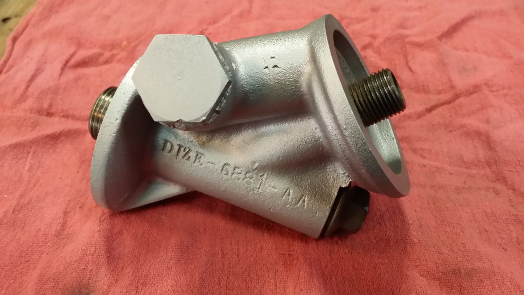 Econoline oil filter adapter block adapter Ford Truck Enthusiasts Forums