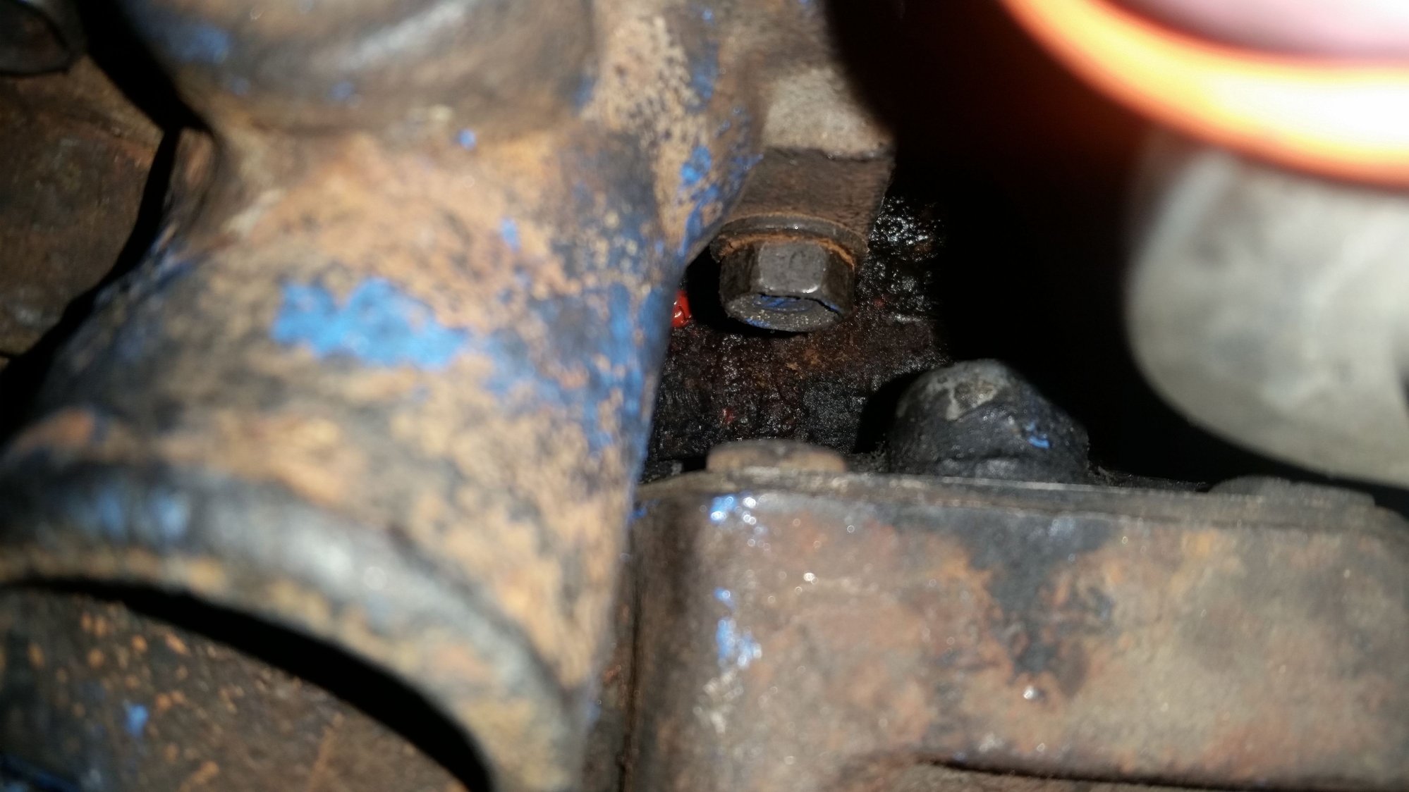 Stripped the bolt on the thermostat housing Ford Truck Enthusiasts Forums