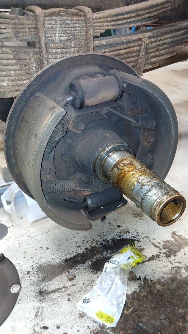 Brakes on first strip down