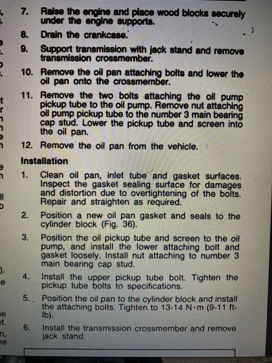 Question on oil pan bolt tightening sequence? Ford Truck Enthusiasts