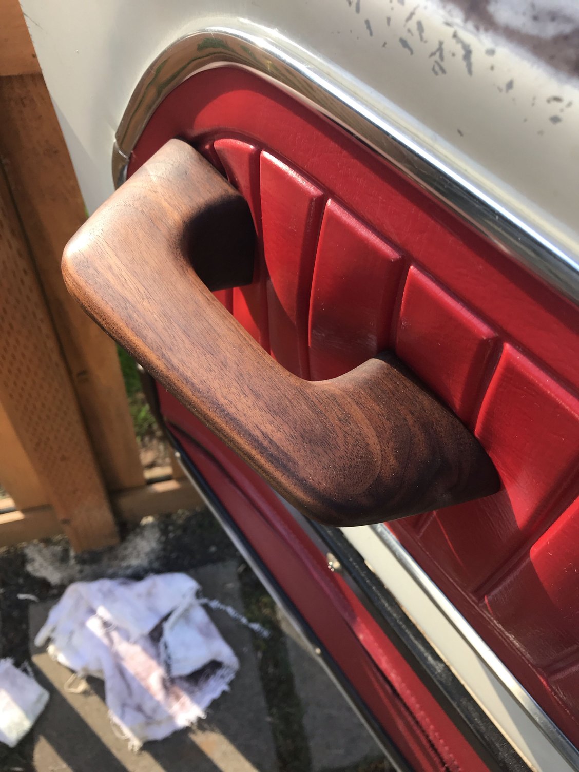 Carb Q and Custom Walnut Door Handles Ford Truck Enthusiasts Forums
