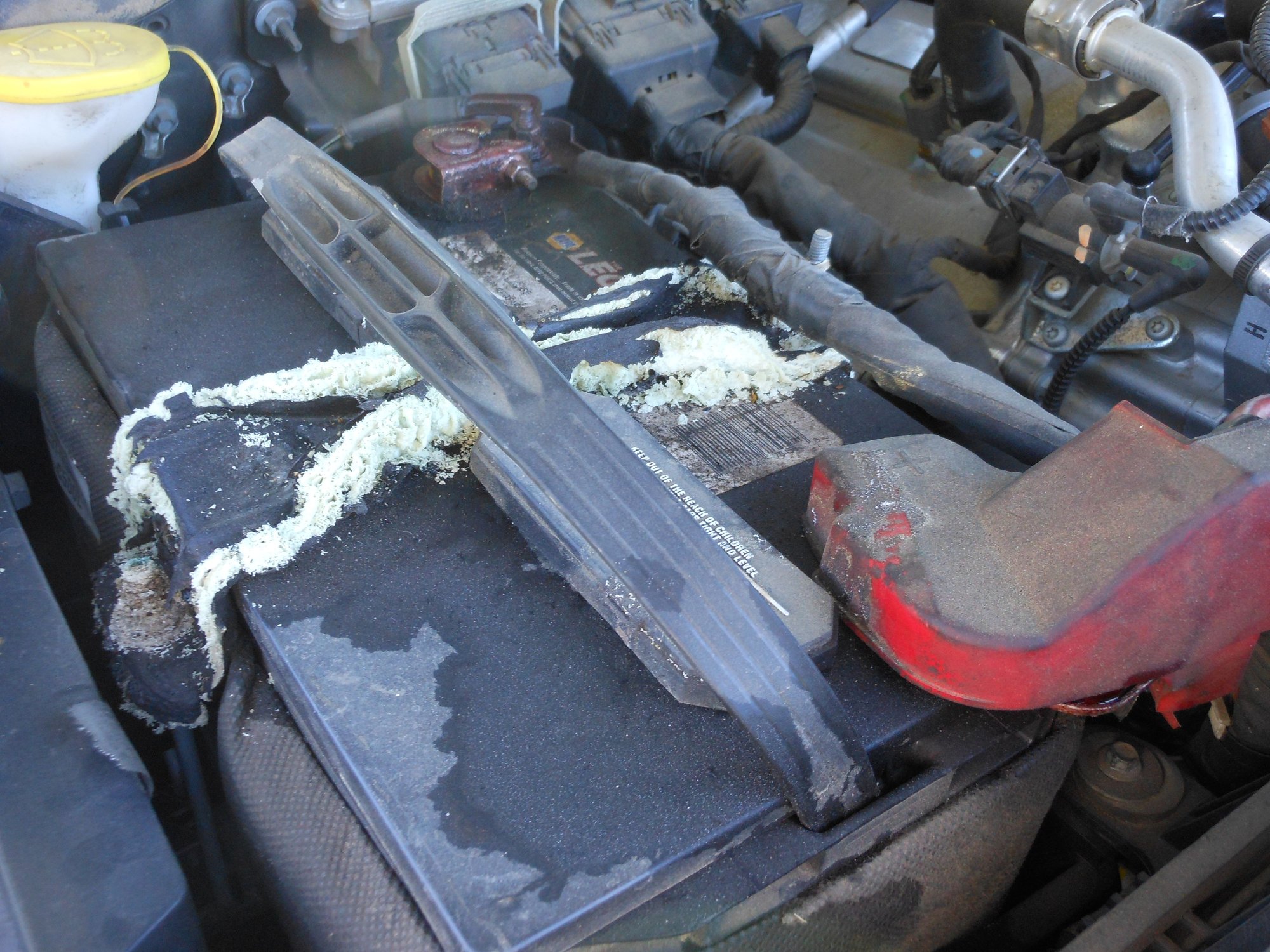 battery corrosion on hold down frame Ford Truck Enthusiasts Forums